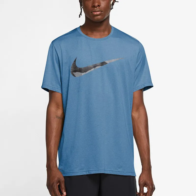 Nike T Shirts Men Sky Blue-2