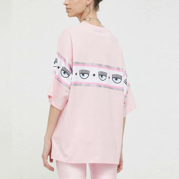 CHIARA FERRAGNI Eyelike Logo-tape T-shirt-2