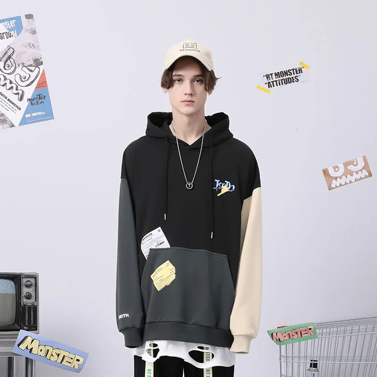Bt Hooded Loose Fit Sweatshirt Unisex-3