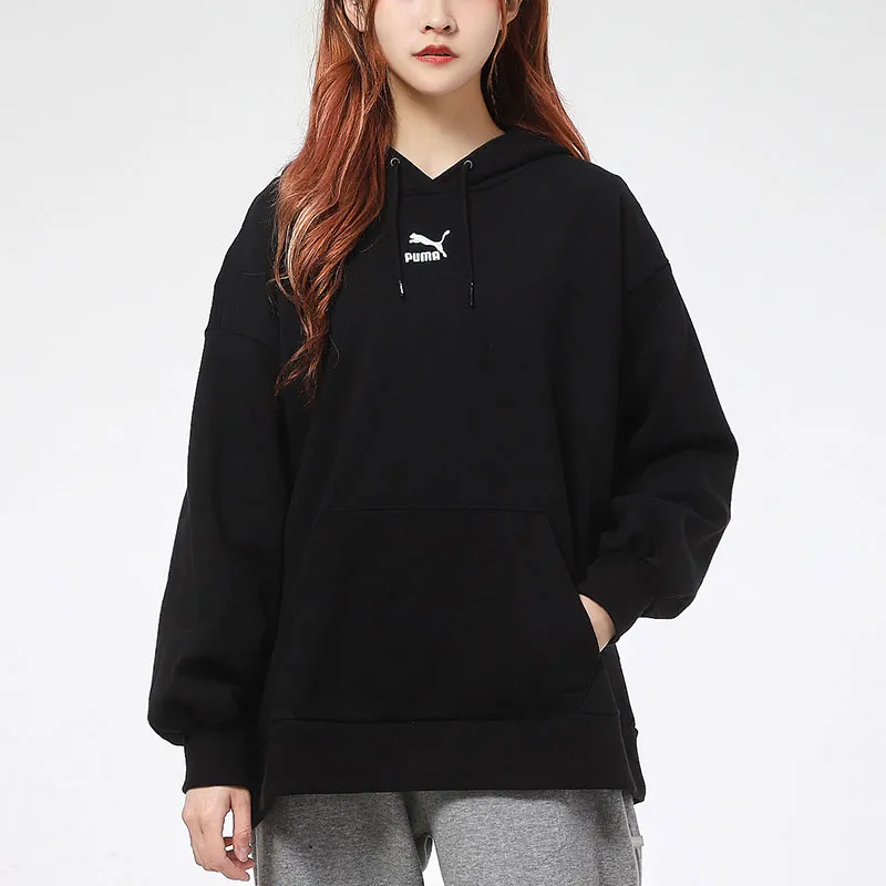 PUMA Sweatshirts Women's Black-3