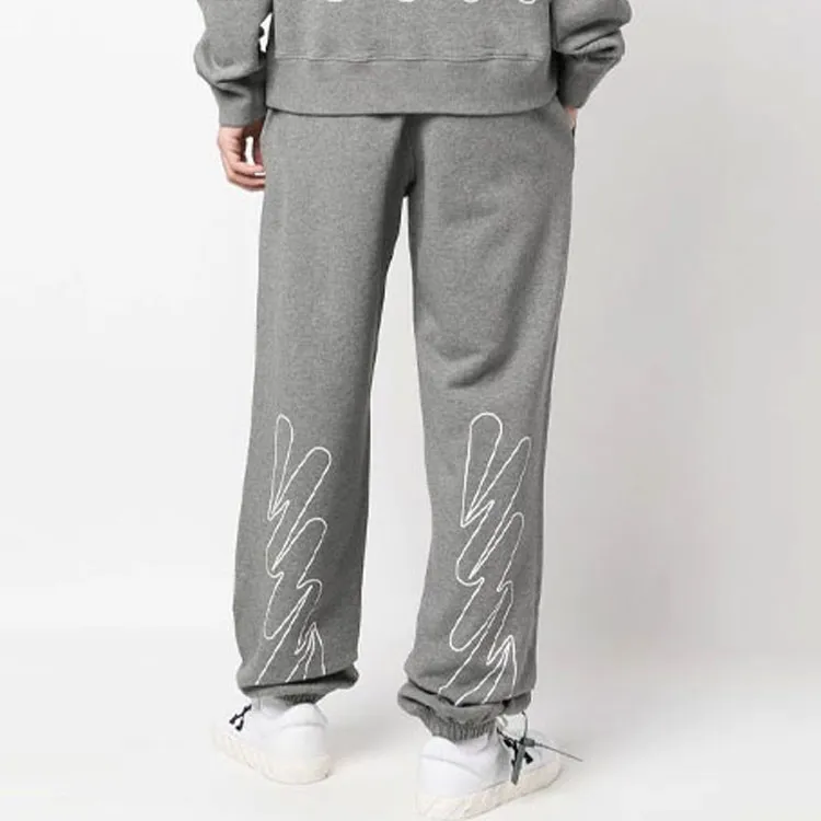 OFF WHITE Wave Outl Diag Slim Sweatpant-2