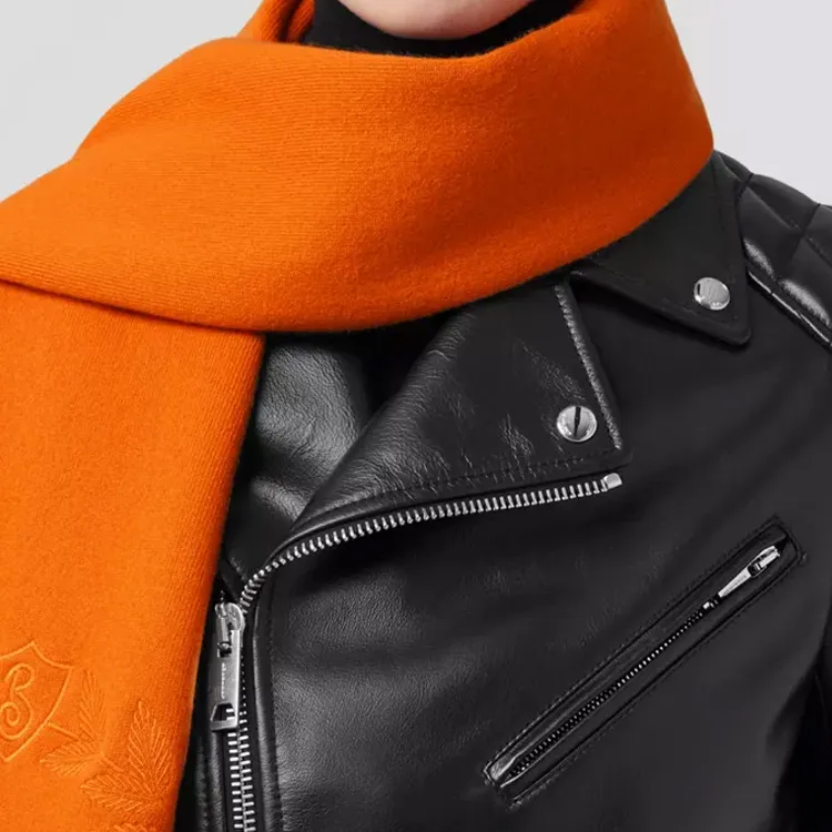 Burberry Knit Scarves Unisex Orange-1
