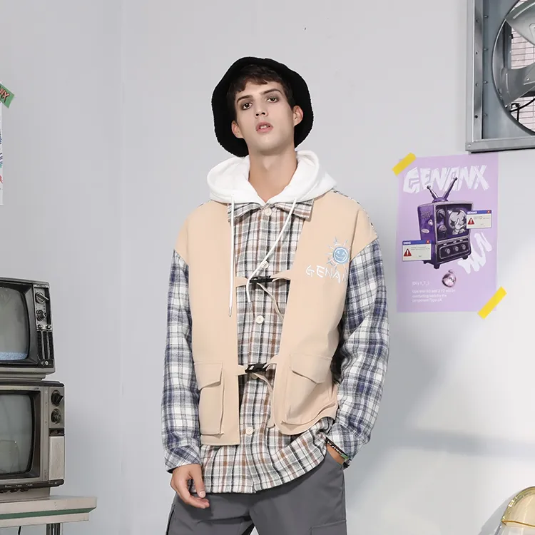 GENANX Shirts Unisex Khaki-3