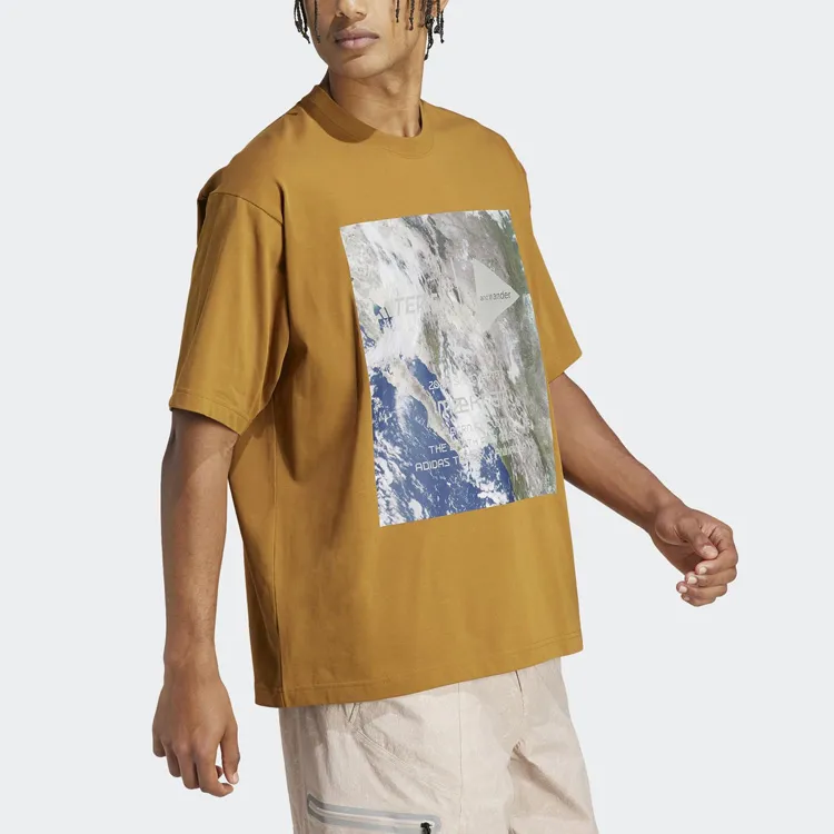 Adidas TERREX X And Wander T Shirts Unisex Yellow-3