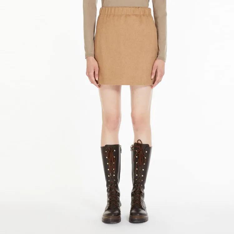 MaxMara Casual Short Skirts Women's Camel-2