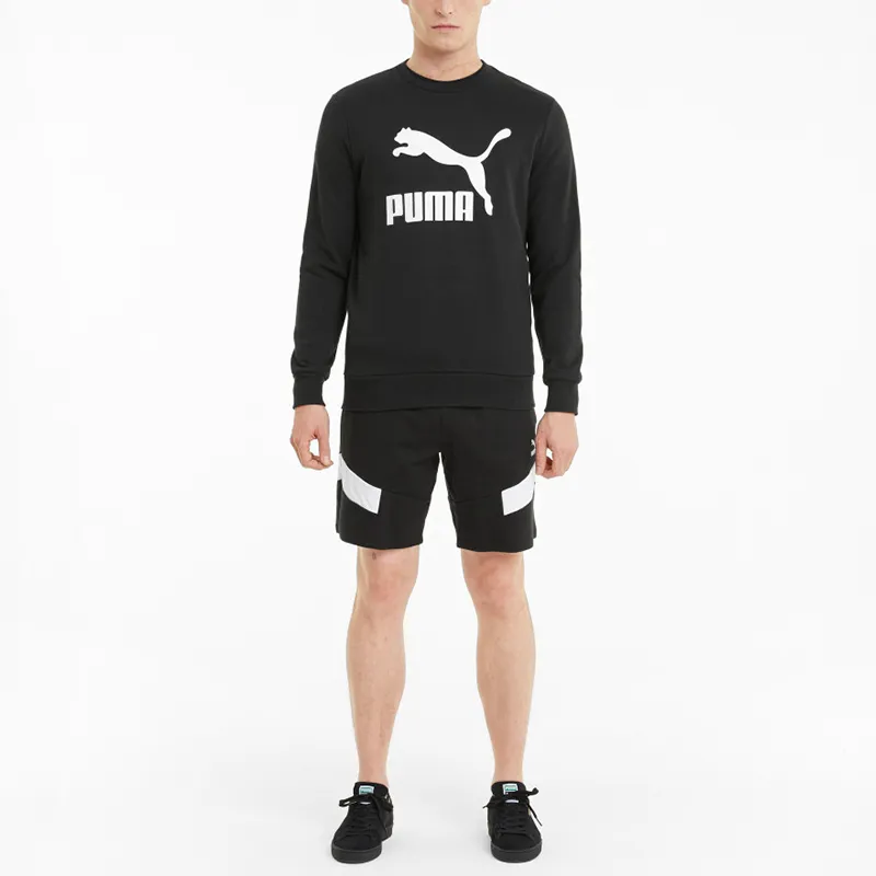 Puma Classics Men's Logo Crew TR Sweatshirt Black-4