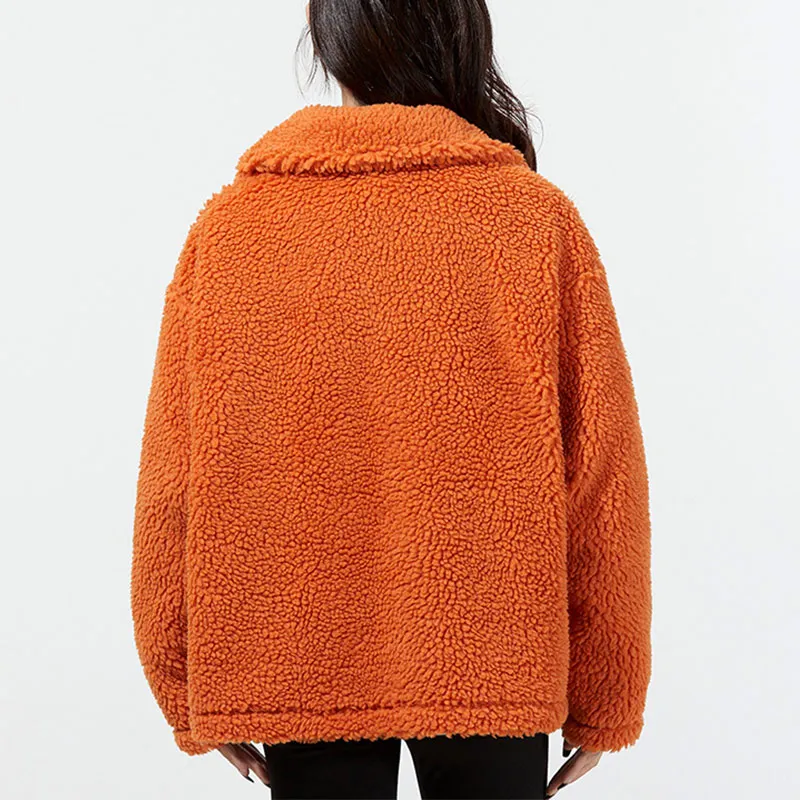 Nike Velvet Jackets Women's Orange Red-3