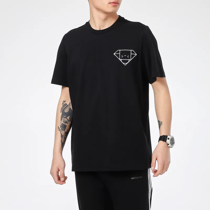 Adidas T Shirts Men Black-4