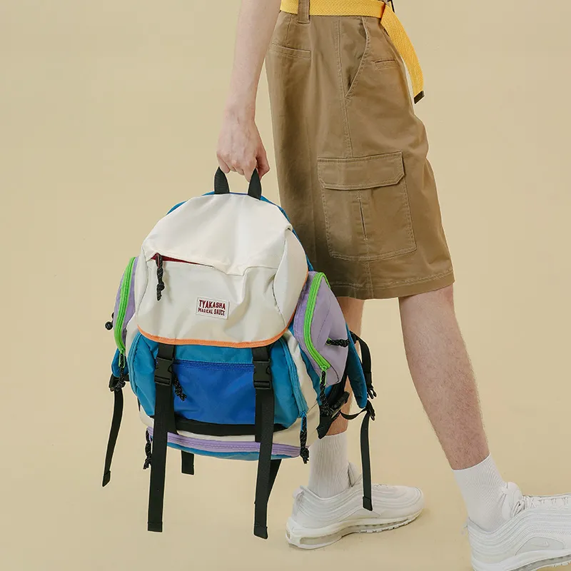 TYAKASHA Polyester Backpack Regular Unisex Multicolor-3