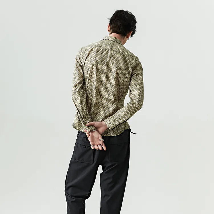 DAVID NAMAN Shirts Men Green-3