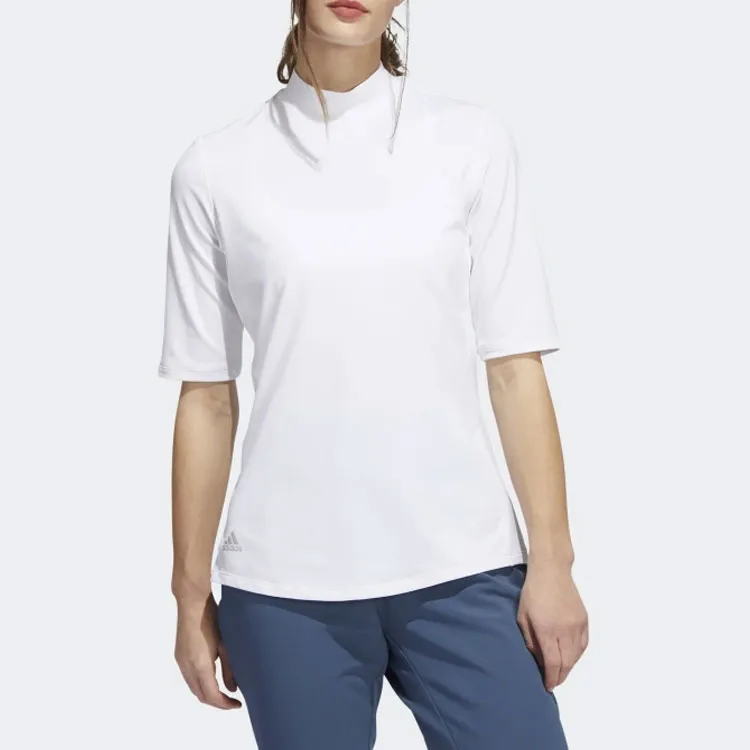 Adidas Free Shipping With AdiClub Essentials Mock Polo Shirt-3