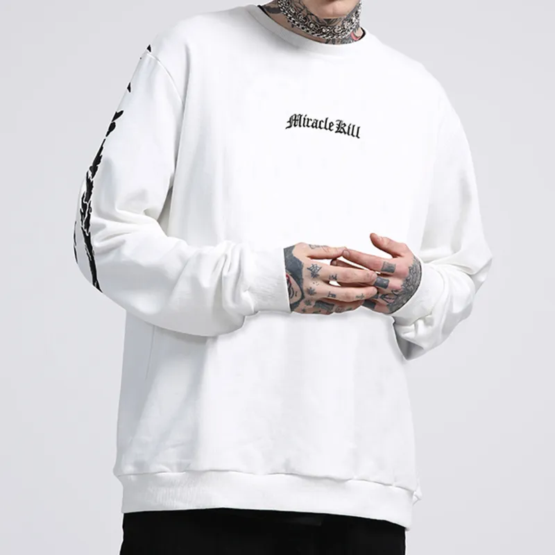 MIRACLE KILL Crew Neck Loose Fit Regular Sweatshirt Unisex-2