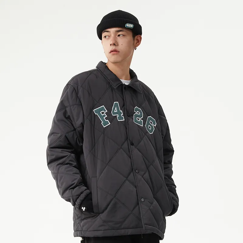F426 Puffer Jacket Winter Unisex Dark Gray-2