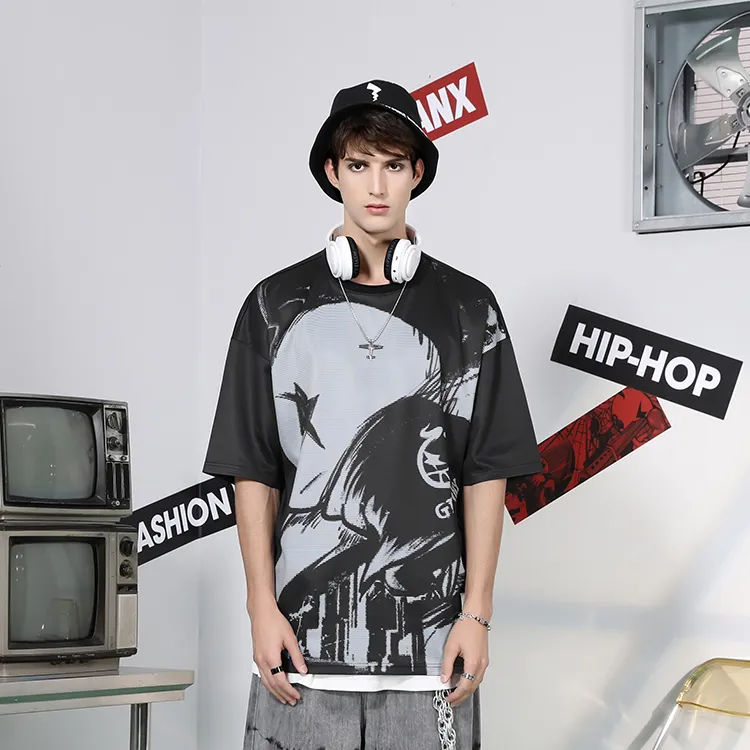 GENANX Straight Elbow Length Sleeved T Shirt Unisex-2