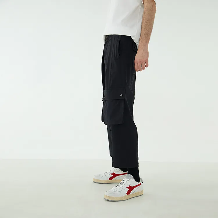 Diadora Straight Casual Pants Men's Black-7