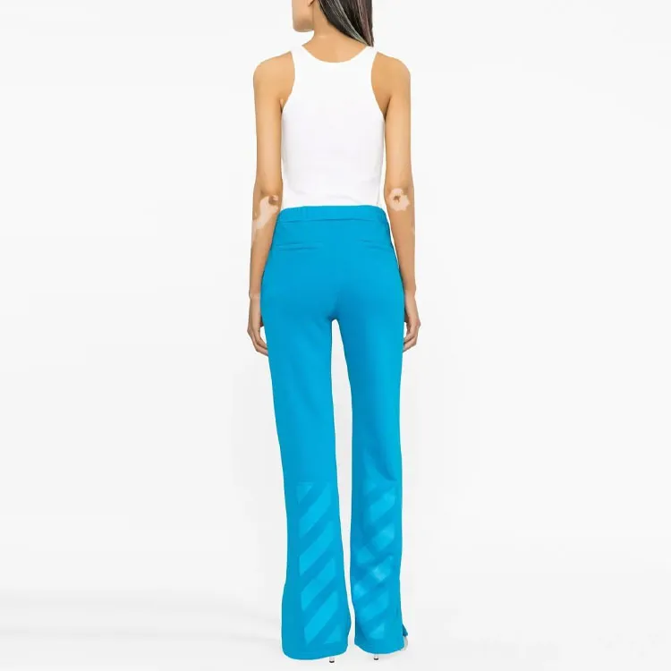 OFF WHITE Diagonal Stripe Track Pants Blue-2