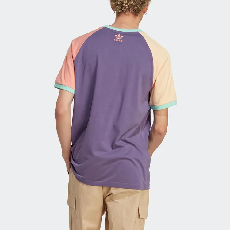 Adidas Originals Raglan Sleeve T-Shirt Men's Tech Purple-2