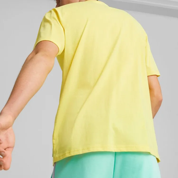 PUMA T Shirt Unisex Dynamic Yellow-3