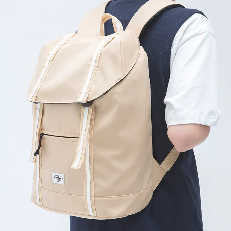 COMBACK Polyamide Laptop Bag Backpack Tubas Unisex Light Khaki-3