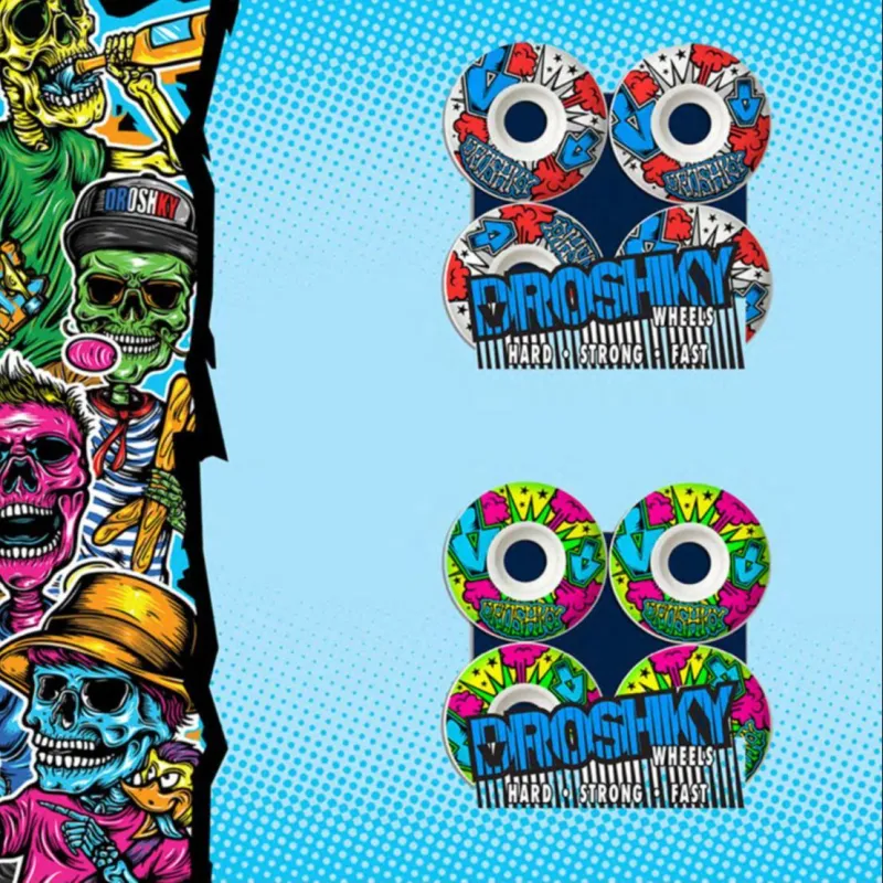 BDSKATECO Skateboard Wheels Double Kick Skateboard-4