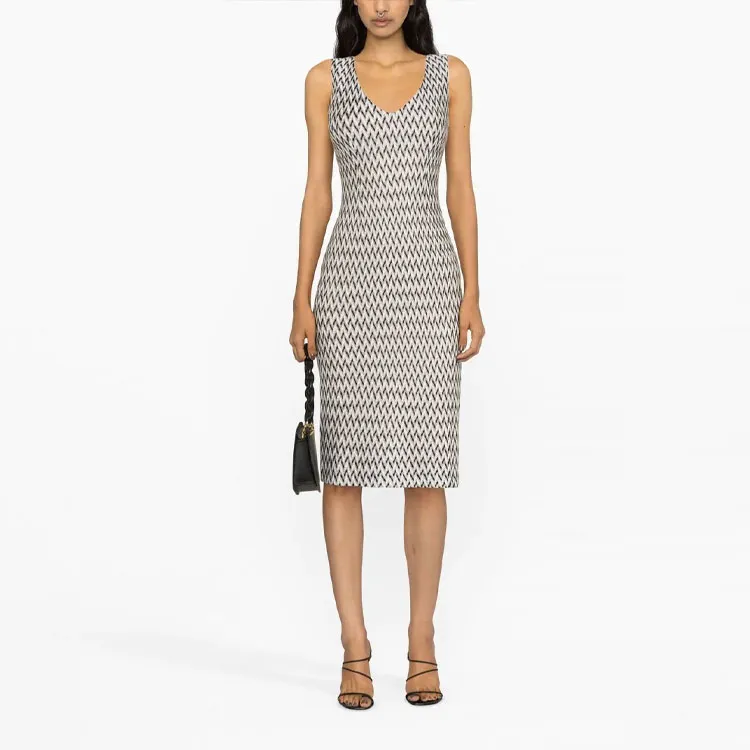 MISSONI Sleeveless Dresses Women's Black White-1