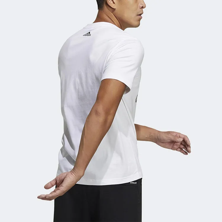 Adidas T Shirts Men White-2