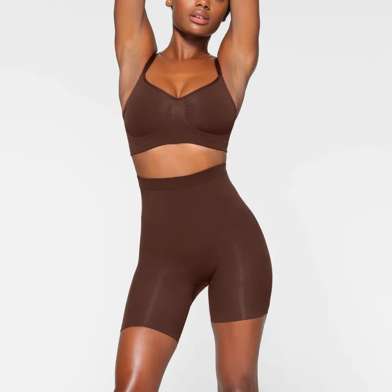 SKIMS SEAMLESS SCULPT MID THIGH SHORT Underpants Women's COCOA/Cocoa-1
