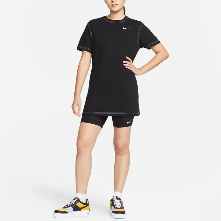 Nike Short Sleeved Dresses Women's Black-2