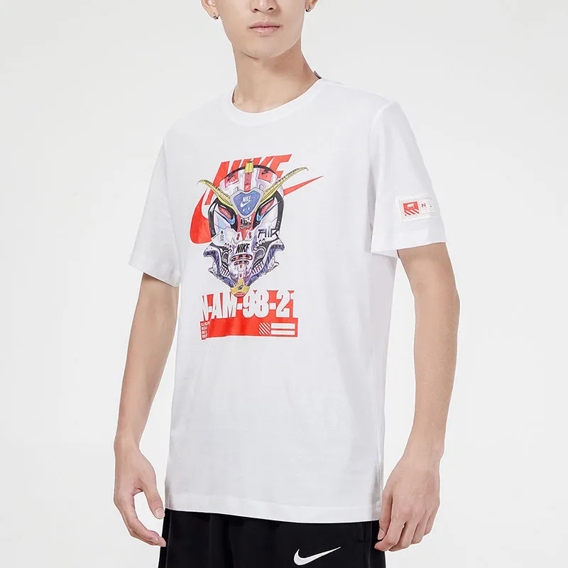 Nike T Shirts Men White-4