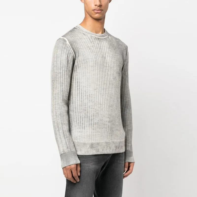 DIESEL Sweaters Men Light Gray-3