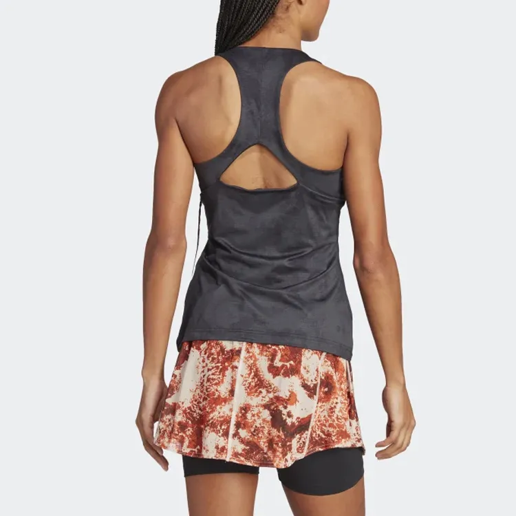 Adidas SS23 French Open Series Tank Tops Women's Carbon Black-2