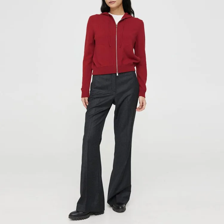 THEORY Chinese New Year SS23 Cashmere Sweaters Women's Red Peony-2