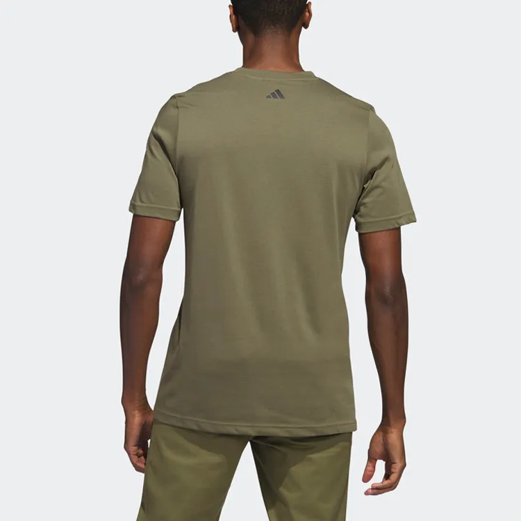 Adidas T Shirts Men Strata Olive Green-2