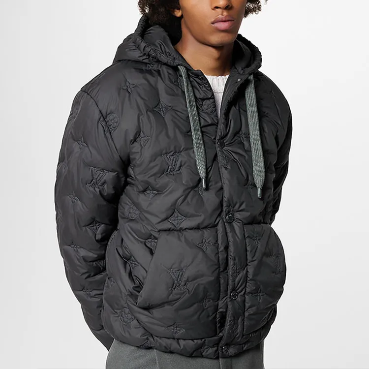 LOUIS VUITTON SS23 Puffer Jacket Men's Black-3