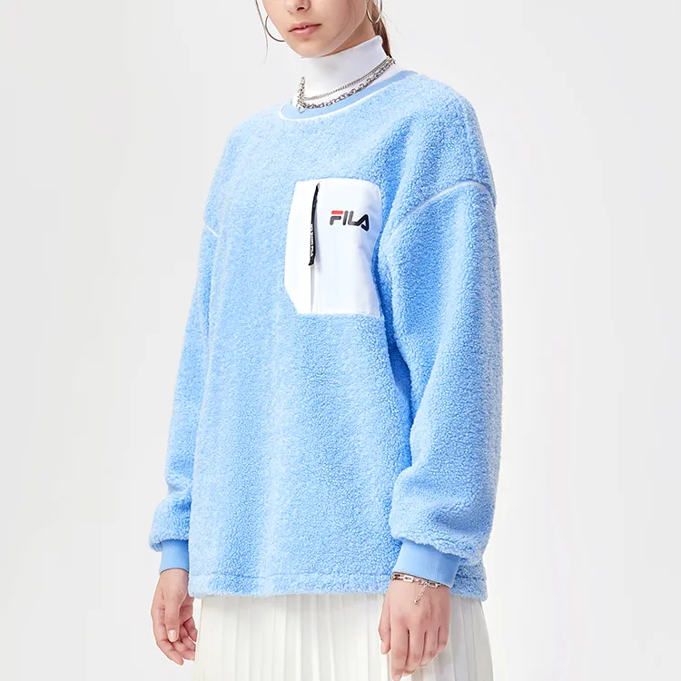 FILA FUSION Sweatshirts Women's Dream Chilled Blue-5