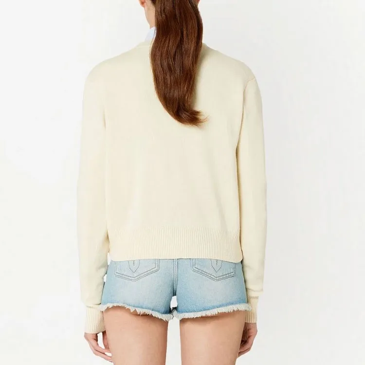 AMIPARIS Ami De Coeur Buttoned Knit Cardigan-2