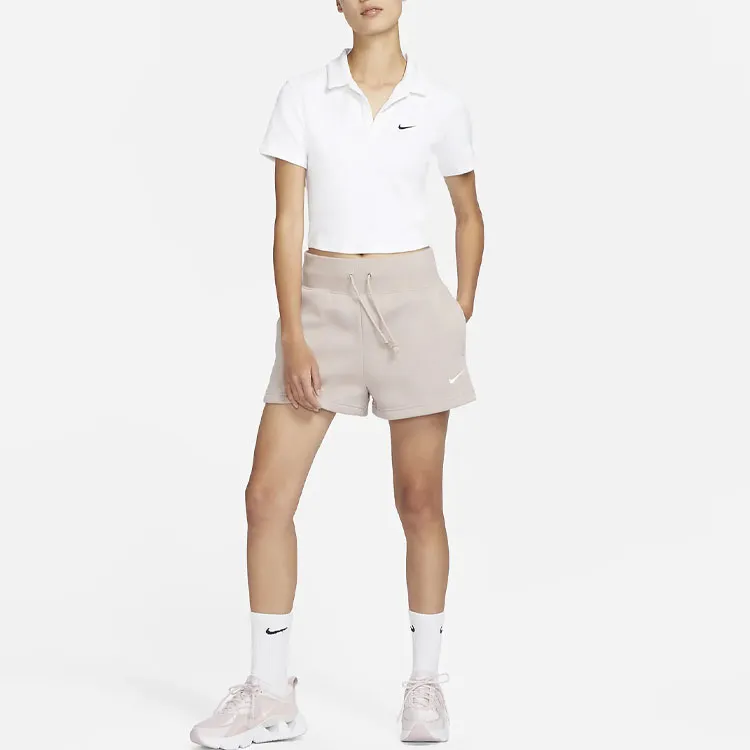 Nike Sportswear Essential Women's Short-Sleeve Polo Top White-2
