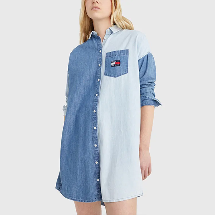 Tommy Hilfiger Long-Sleeved Dresses Women's Blue-2