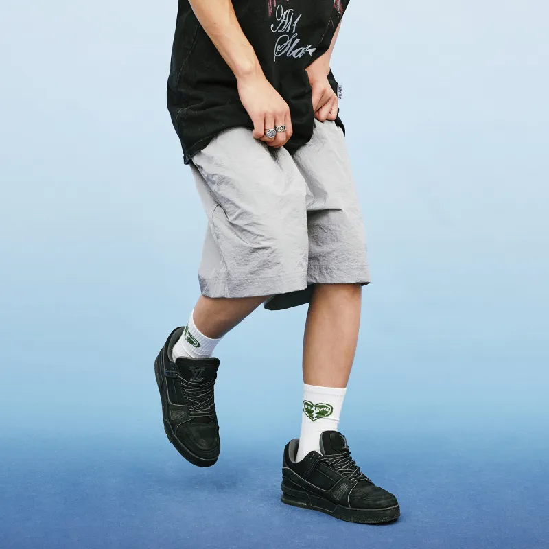 A11SLAVE Loose Fit Shorts Unisex Gray-3