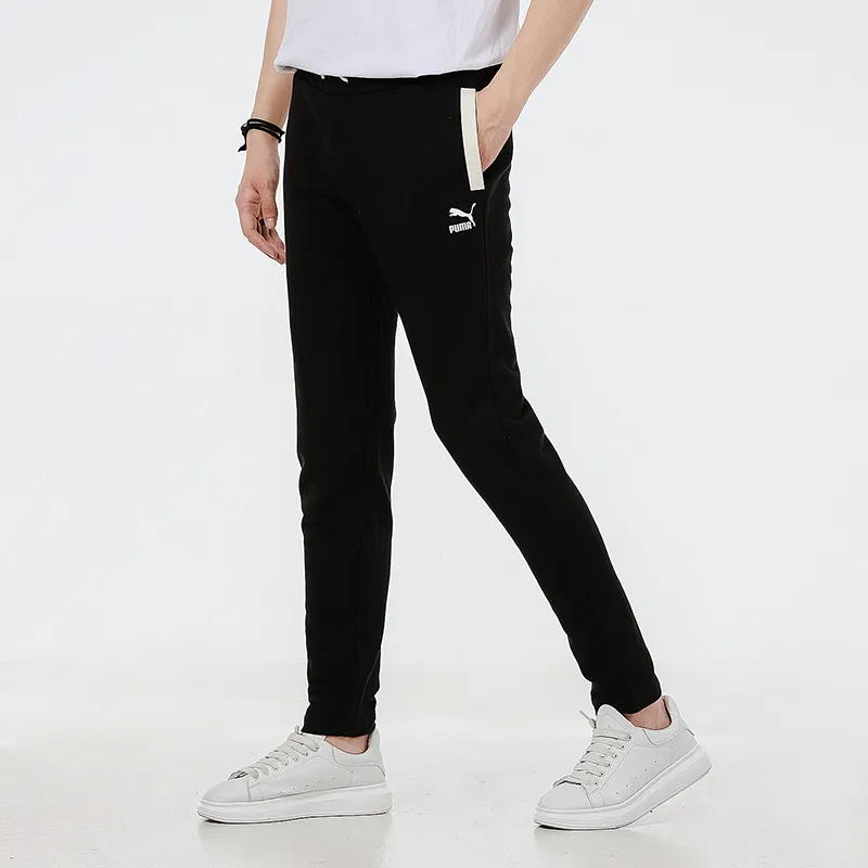 PUMA Knitted Sweatpants Men's Black-3