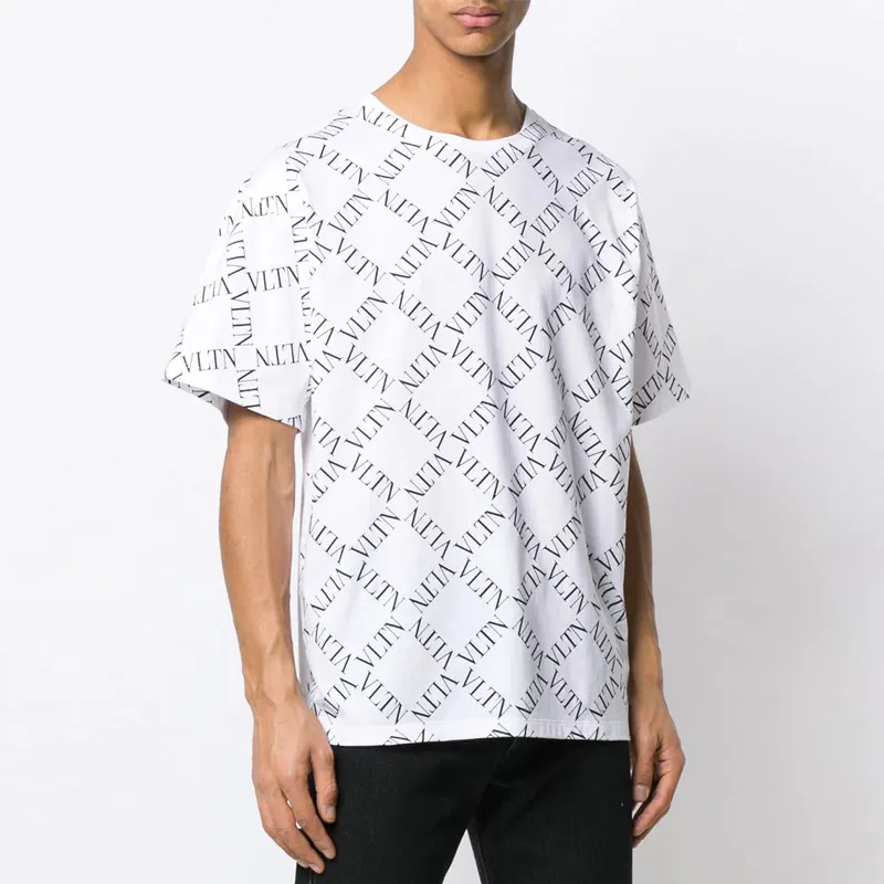 Valentino T Shirts Men White-3