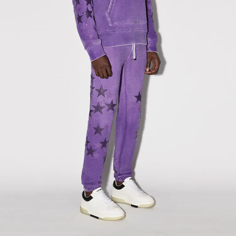 AMIRI Knitted Sweatpants Men Purple-2
