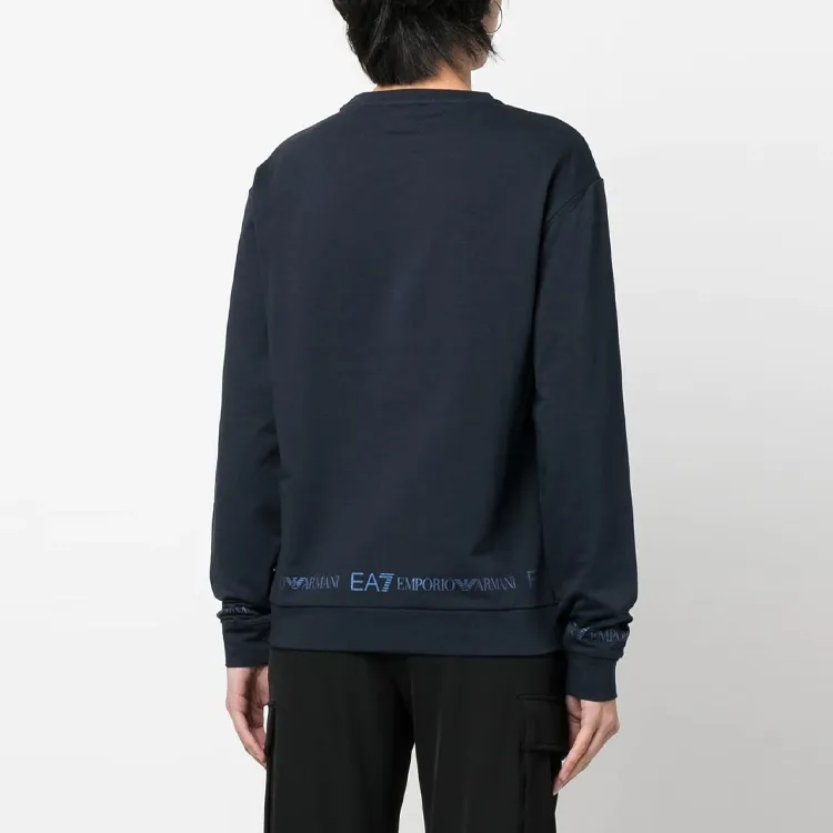 EMPORIO ARMANI EA7 SS23 Sweatshirt Women's Navy Blue-2