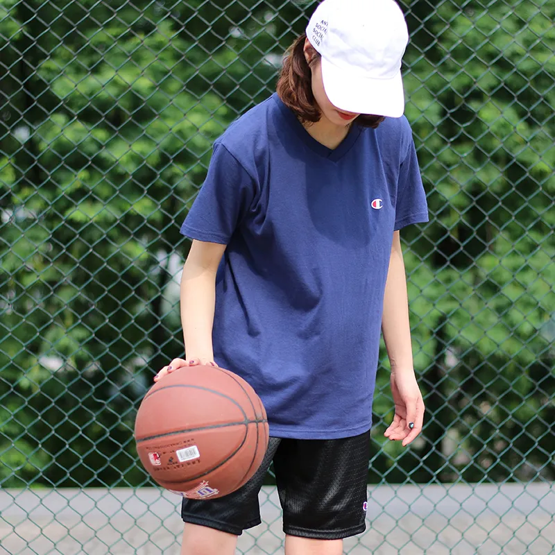 Champion Straight Short Sleeved T Shirt Japan Version Unisex-6