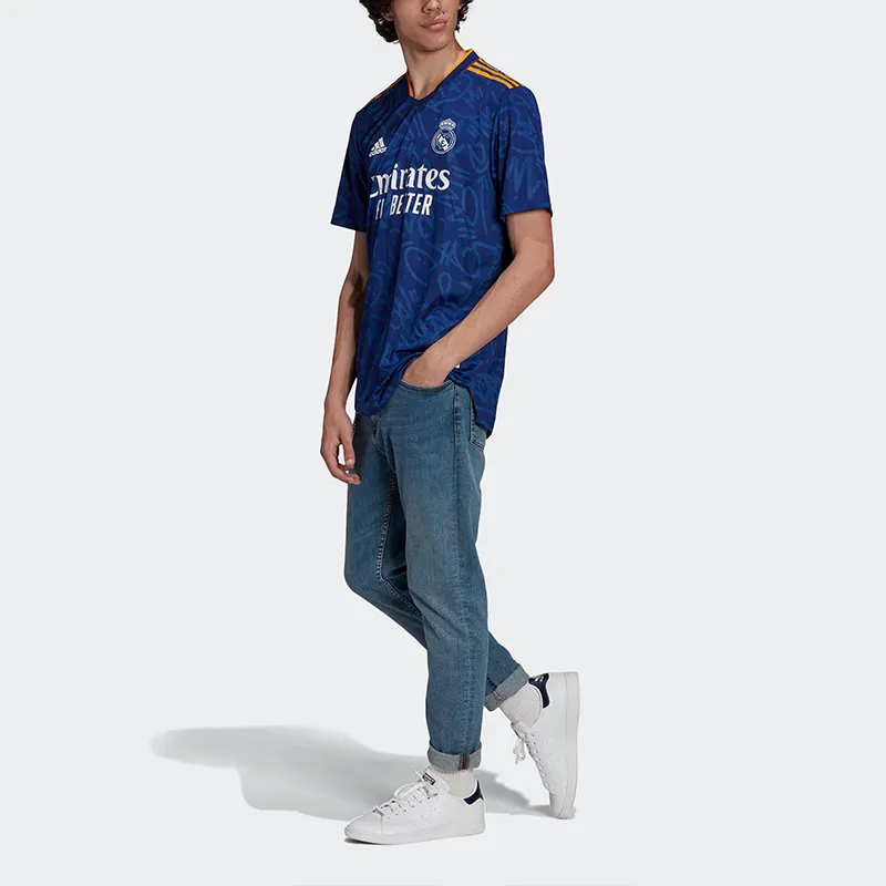Adidas Soccer Jersey Men's Blue-5