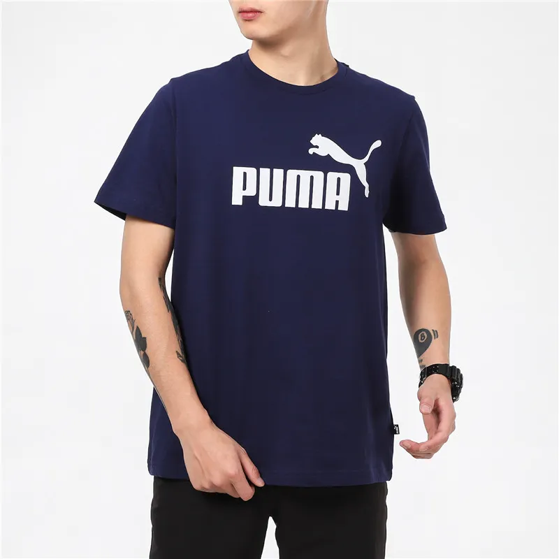 PUMA Set in Sleeve T Shirt Men's Navy Blue-2