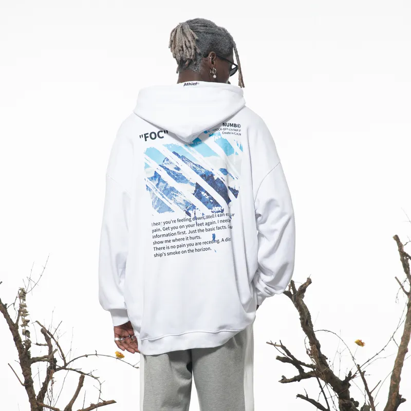 Athief WHITE RABBIT Hooded Loose Fit Regular Sweatshirt Unisex-5