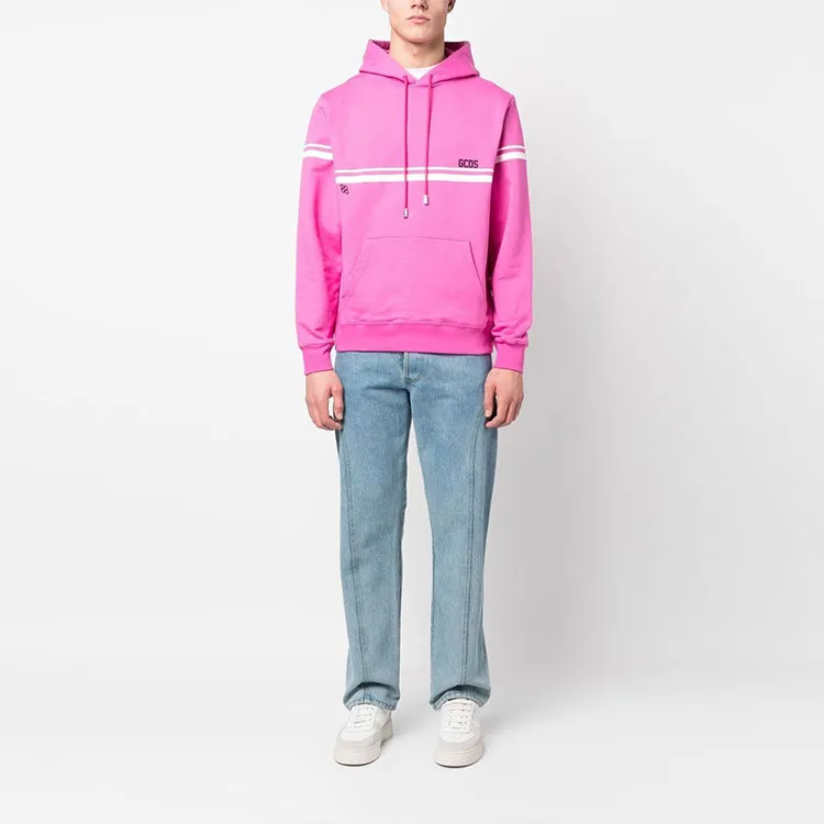 GCDS Logo Printed Drawstring Hoodie-1