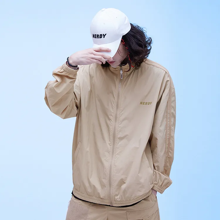 NERDY Windbreaker Jacket Unisex Tea Brown-2