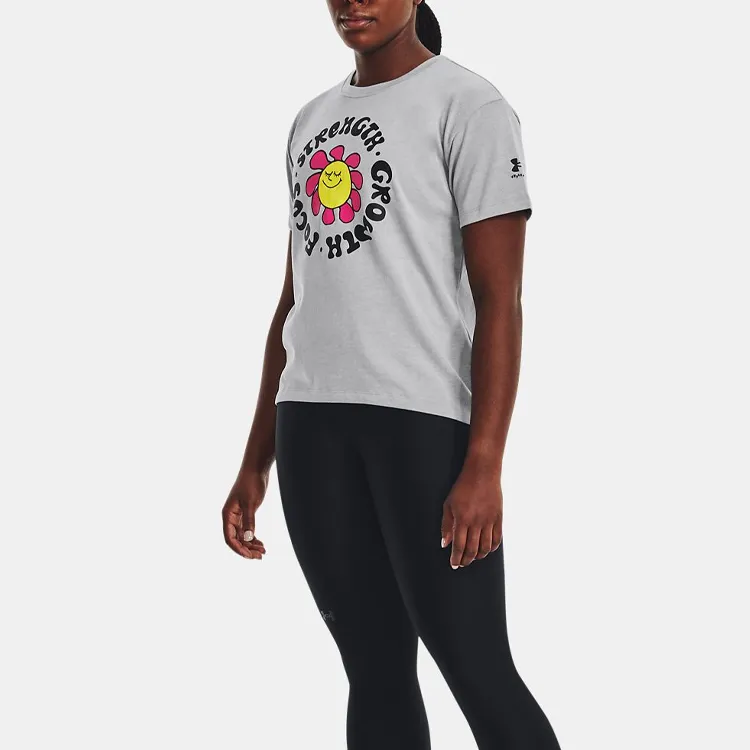 Under Armour T Shirt Women's Light Modern Gray-2